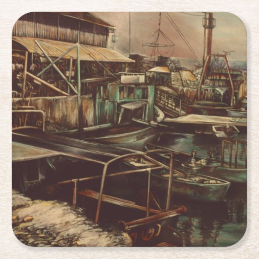 Joys van Jaffe Vierkante Kartonnen Onderzetter (Voorkant)