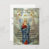 Joys van Mary Informatiekaartje (Voorkant / Achterkant)