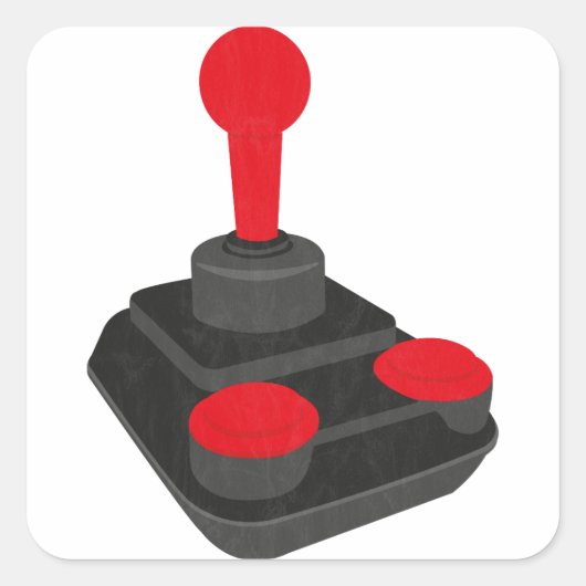 joystick vierkante sticker (Voorkant)