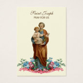 Jozef Memorare Prayer Heilige Kaart (Voorkant)