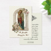 Jozef Memorare Prayer Heilige Kaart (Bureau)