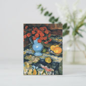 Jozef Pankiewicz, nog steeds in leven met Blue Vas Briefkaart (Staand voorkant)