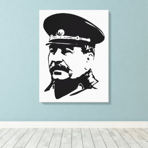 Jozef Stalin, USSR, CCCP, Sovjet-Unie, Communisme Canvas Afdruk