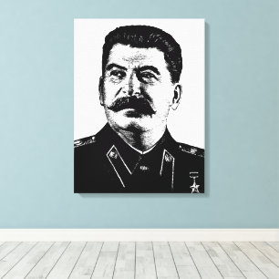 Jozef Stalin, USSR, CCCP, Sovjet-Unie, Communisme Canvas Afdruk