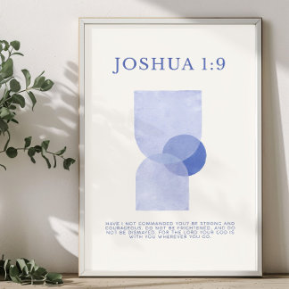 Jozua 1:9 poster