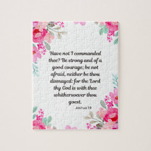 Jozua 1:9 Wees sterk en moedig Legpuzzel