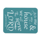 Jozua 24:15 Wat mij en mijn huis we ... Magneet (Horizontaal)