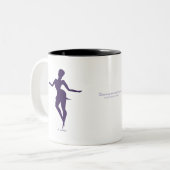 JP MAROU Dancing the night Away coffee mug Tweekleurige Koffiemok (Voorkant links)