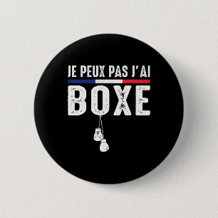 J'peux Pas J'ai Boxe Boxeur Combyt Ring De Boxe Bo Ronde Button 5,7 Cm