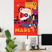 JPL Visions of the Future Mars -  Poster (Thuiskantoor)