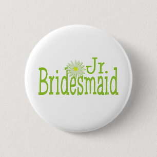 Jr. Bridesmaid/Daisy-thema Ronde Button 5,7 Cm