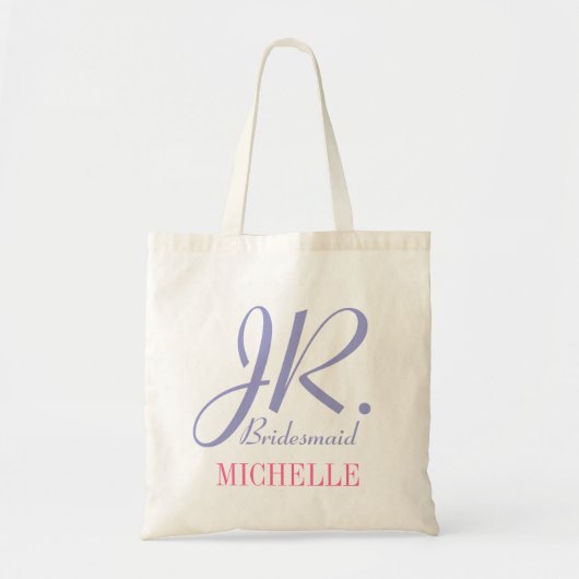 Jr bridesmaid lilac rose sac fourre-tout pour fill (Devant)