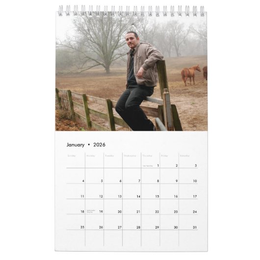 JR calendrier de Donald Norris de ferme (Jan 2026)
