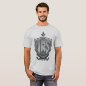 JRS: Mannen Basic T-Shirt, Ash T-shirt (Voorkant volledig)