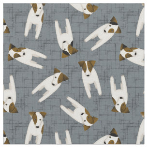 JRT Jack Russell honden kriskras leisteen elke kle Stof