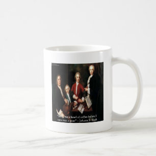 JS Bach Graphic & Funny Coffee Quote Gifts & Kaart Koffiemok