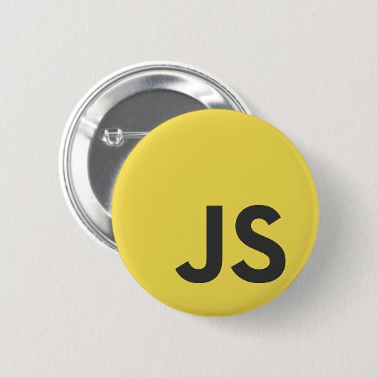 JS Java Script Programming Language Ronde Button 5,7 Cm (Voorkant /achterkant)
