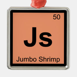 Js - Reuzen Garnalen Chemie Periodiek Systeem Symb Metalen Ornament