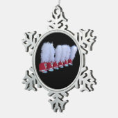 JSU SHAKO TIN SNEEUWVLOK ORNAMENT (Rechts)