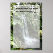 Juan 4:13 con Cascada Poster (Voorkant)