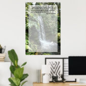 Juan 4:13 con Cascada Poster (Thuiskantoor)
