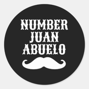 Juan Abuelo Spaans Mexicaans Beste Papa Cadeaus Ronde Sticker