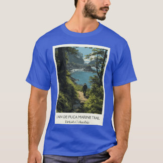 Juan de Fuca Marinerail West Coast Hiking Art Prin T-shirt