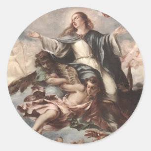 Juan de Valdes Leal- Assumption of the Virgin Ronde Sticker