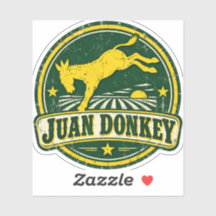 Juan Donkey Vintage Gedecoreerde Boerderij Sticker