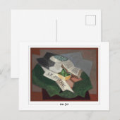Juan Gris #105 - Carte postale d'art fin (Devant / Derrière)