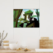 Juan Gris: De baai Poster (Keuken)