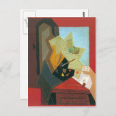 Juan Gris - Het venster van de schilder Briefkaart (Voorkant / Achterkant)