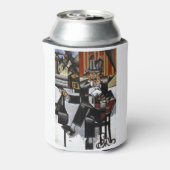 Juan Gris Man in een Cafe Blikjeskoeler (Blikje Achterkant)