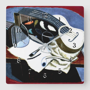 Juan Gris, Painter's Table, famous painting, Vierkante Klok