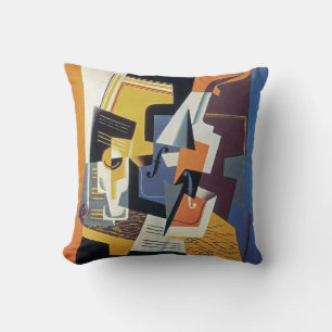 Juan Gris - Viool en Glas - Abstracte Kunst Kussen