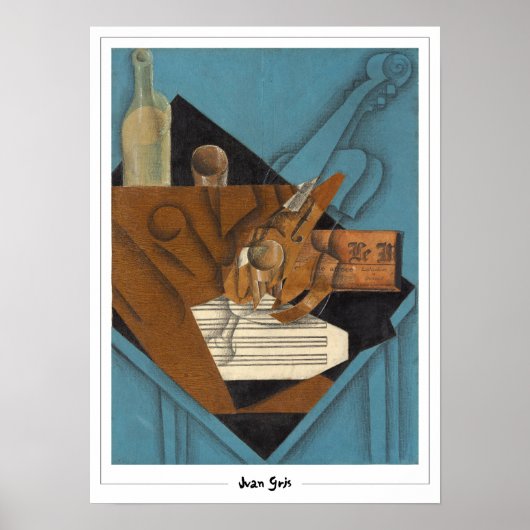 Juan Gris Zedign Art Poster #218 (Voorkant)
