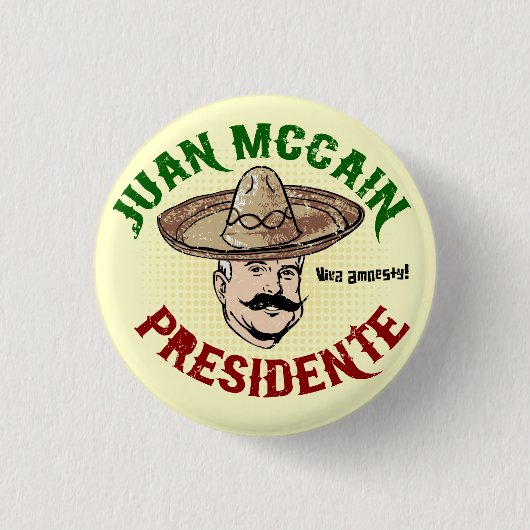 Juan McCain Button (Voorkant)