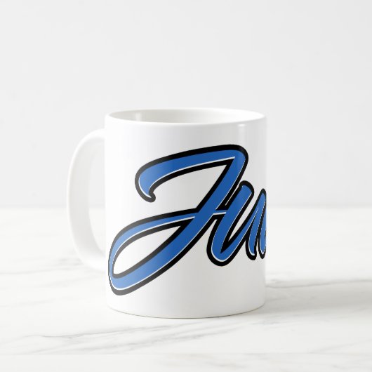 Juan Prénom Blue Tasse Café (Devant gauche)