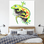 JUANA LA IGUANA CANVAS AFDRUK (Insitu (Slaapkamer))