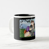 juapril tweekleurige koffiemok (Voorkant links)