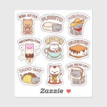 Jubby Cats - Cat Memes Stickers Blad