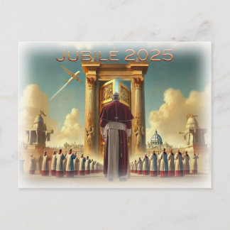Jubilé 2025 Vaticaan, souvenirreis, idée cadeau. Briefkaart