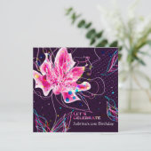 Jubilé de fleurs - Invitation à la fête d'annivers (Debout devant)