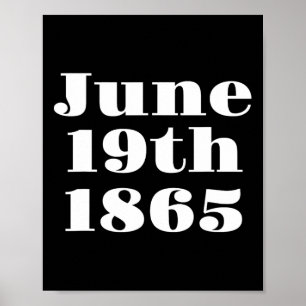 Jubilee Emancipatie Vrijheidsdag Zwarte Geschieden Poster