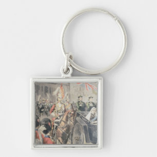 Jubilee van de koningin van Engeland Sleutelhanger
