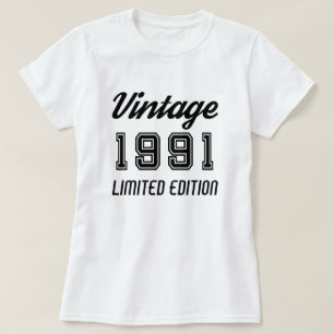 Jubileum 1991 Limited Edition Birthday T-shirt