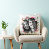 Jubileum 2e bruiloft Foto Wreated Lijst White Kussen (Stoel)