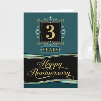Jubileum 3 jaar Decoratief Formele Jade Kaart