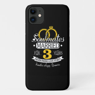 Jubileum 3 jaar huwelijk iPhone 11 hoesje