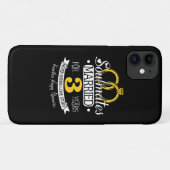 Jubileum 3 jaar huwelijk Case-Mate iPhone case (Achterkant (horizontaal))